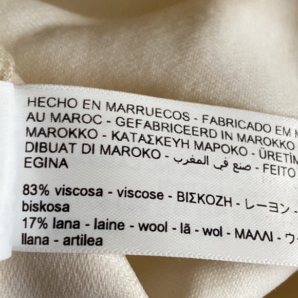 NWT. Massimo Dutti Cream Long Dress With Tie Detail. Size S. - Picture 9 of 10